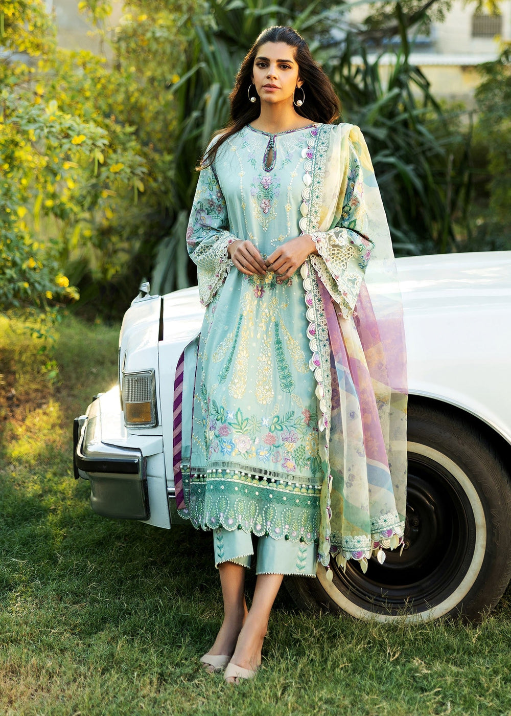 Sadaf Fawad Khan | Siraa Lawn 25 | MID SUMMER EVENING - A by Maria Faisal - Registered Vendor of : Sadaf Fawad Khan - type : Ladies Clothes - 100% original wedding dresses
