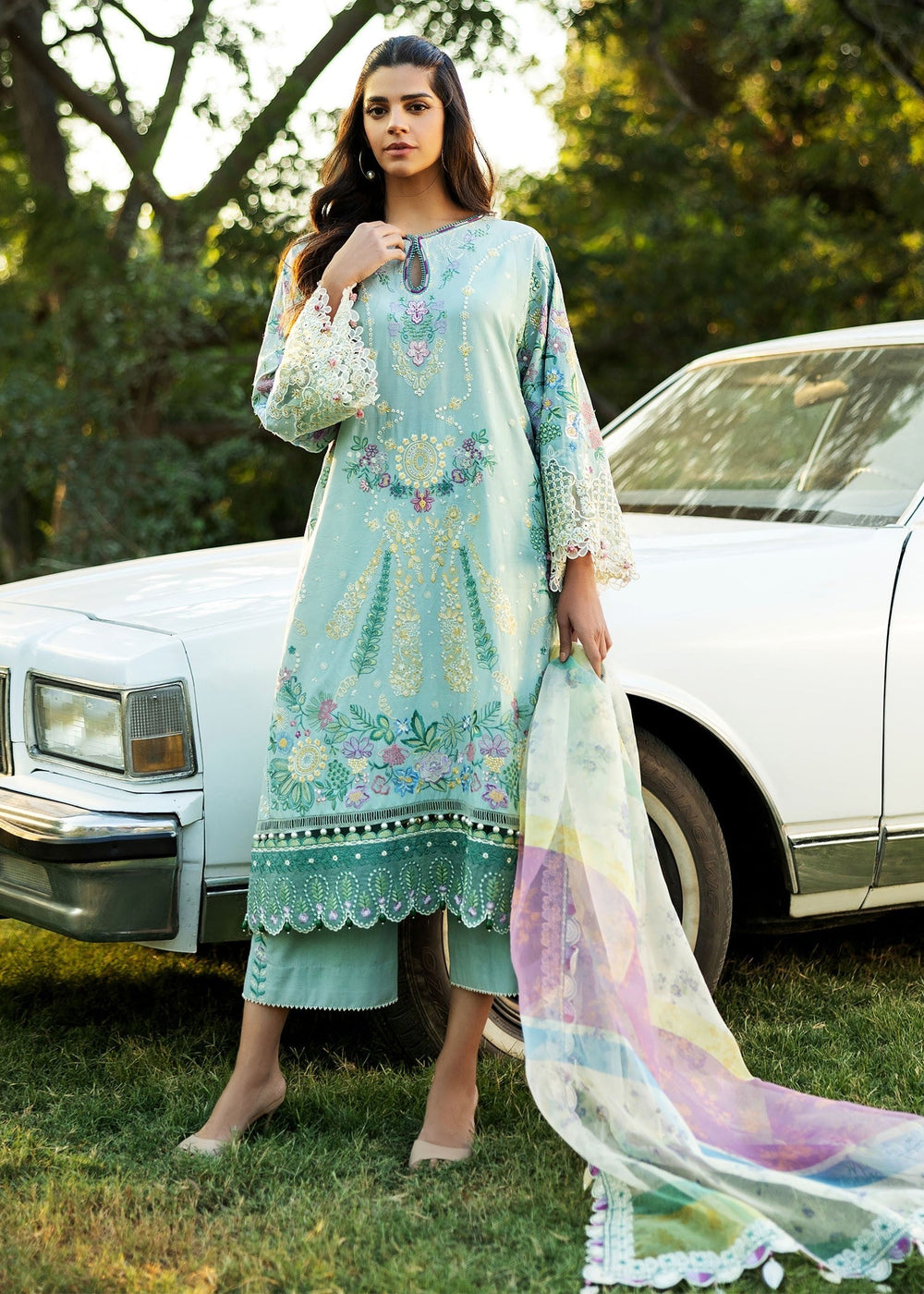 Sadaf Fawad Khan | Siraa Lawn 25 | MID SUMMER EVENING - A by Maria Faisal - Registered Vendor of : Sadaf Fawad Khan - type : Ladies Clothes - 100% original wedding dresses