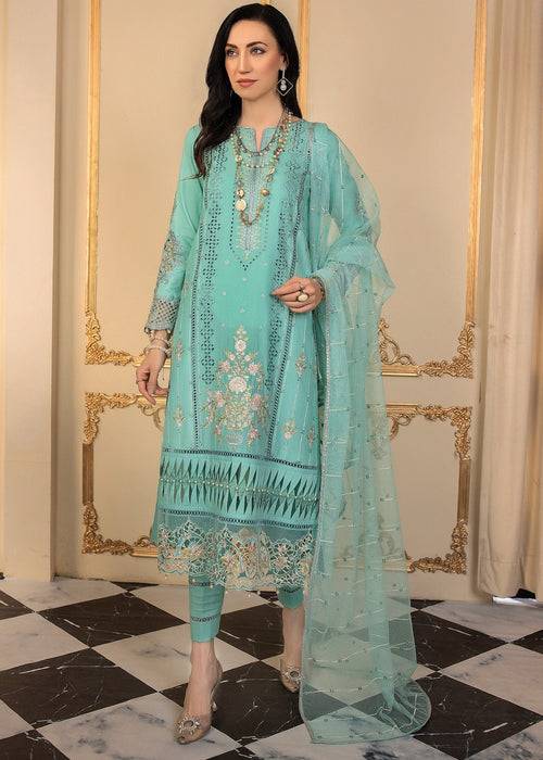 Meem | Anaya 25 | PITCH CYAN by Maria Faisal - Registered Vendor of : Meem - type : Ladies Clothes - 100% original wedding dresses