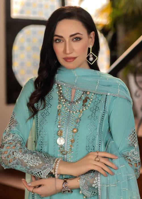 Meem | Anaya 25 | PITCH CYAN by Maria Faisal - Registered Vendor of : Meem - type : Ladies Clothes - 100% original wedding dresses