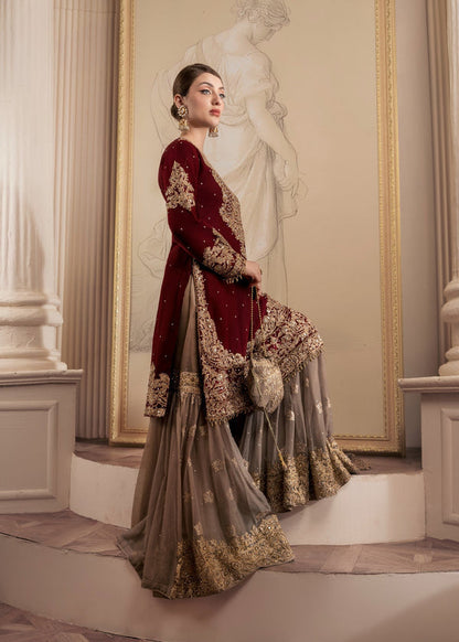 Haseens | Riwayat Luxe | Zarmina - Formal Dress - available at Maria Faisal in UK and USA.