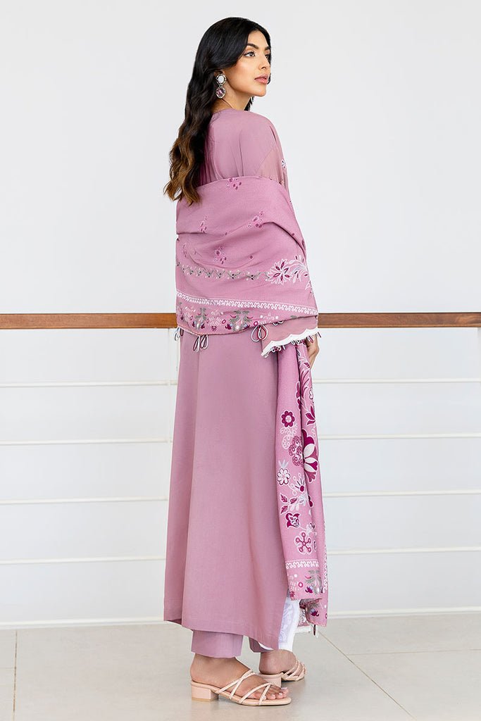 Cross Stitch | Cotton Satin 25 | ANTIQUE BLUSH - is Faded Pink dress from Cross Stitch - Ladies Clothes - Maria Faisal