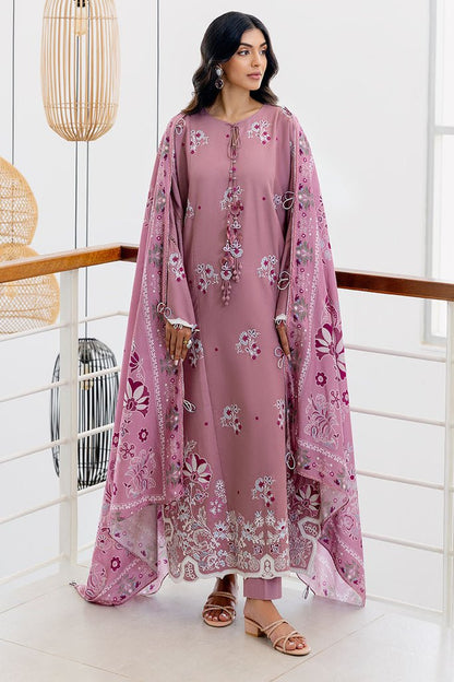 Cross Stitch | Cotton Satin 25 | ANTIQUE BLUSH - is Faded Pink dress from Cross Stitch - Ladies Clothes - Maria Faisal