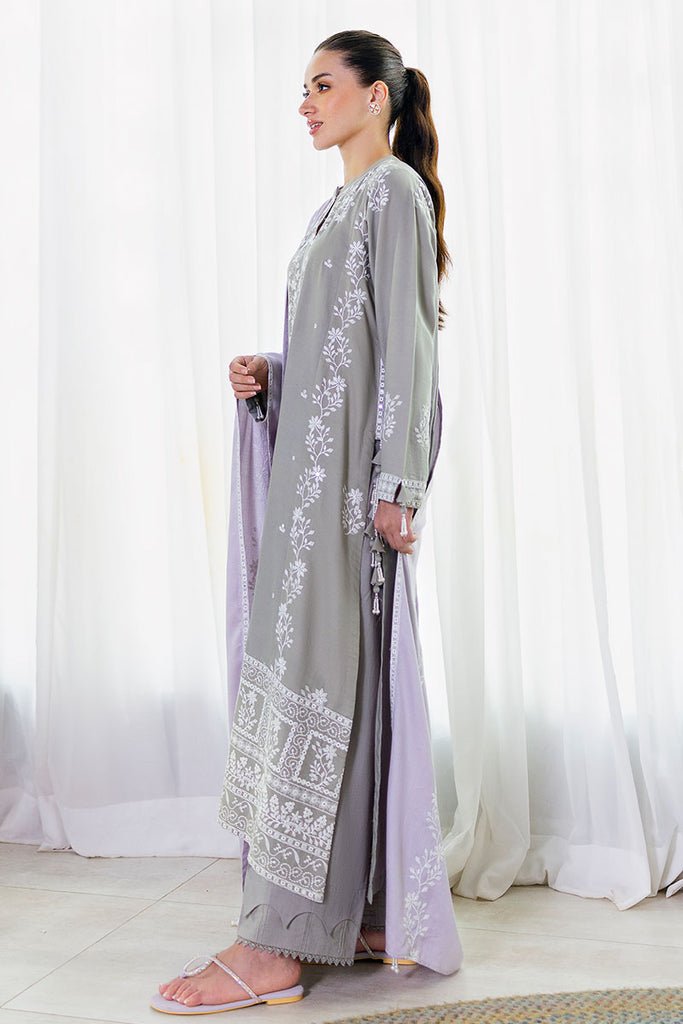 Cross Stitch | Cotton Satin 25 | ETHEREAL VEIL - is Satin dress from Cross Stitch - Ladies Clothes - Maria Faisal