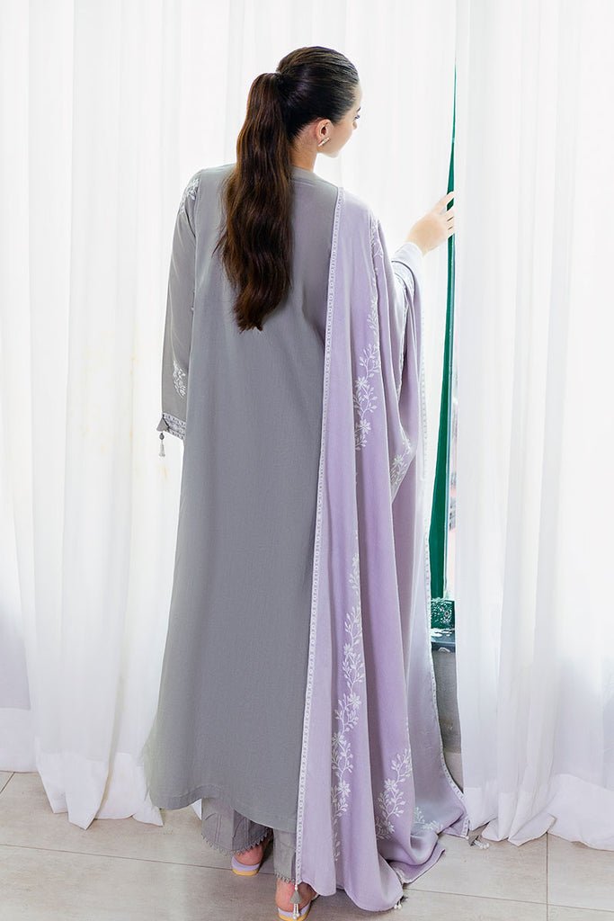 Cross Stitch | Cotton Satin 25 | ETHEREAL VEIL - is Satin dress from Cross Stitch - Ladies Clothes - Maria Faisal