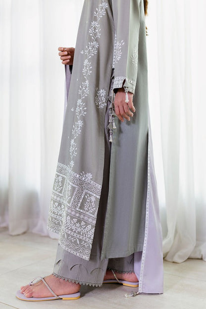 Cross Stitch | Cotton Satin 25 | ETHEREAL VEIL - is Satin dress from Cross Stitch - Ladies Clothes - Maria Faisal