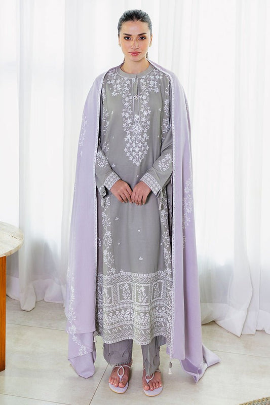 Cross Stitch | Cotton Satin 25 | ETHEREAL VEIL - is Satin dress from Cross Stitch - Ladies Clothes - Maria Faisal