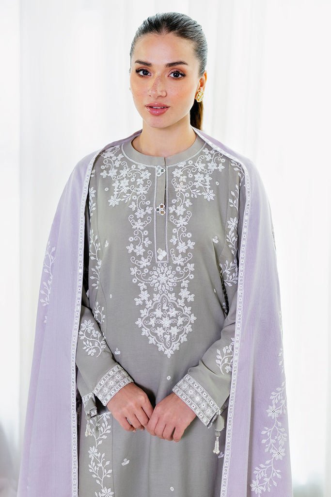 Cross Stitch | Cotton Satin 25 | ETHEREAL VEIL - is Satin dress from Cross Stitch - Ladies Clothes - Maria Faisal