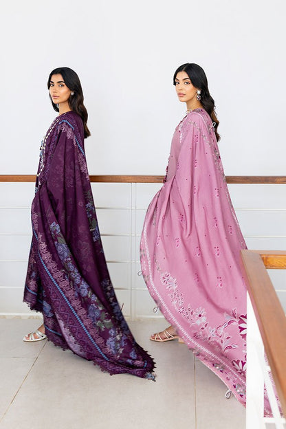 Cross Stitch | Cotton Satin 25 | MYSTIC DUST - is Dark Purple dress from Cross Stitch - Ladies Clothes - Maria Faisal