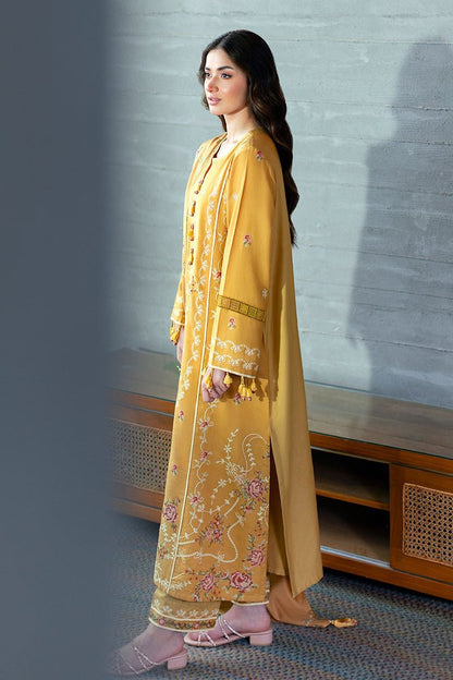Cross Stitch | Cotton Satin 25 | ROSETTE BLISS - is Mustard Yellow dress from Cross Stitch - Ladies Clothes - Maria Faisal