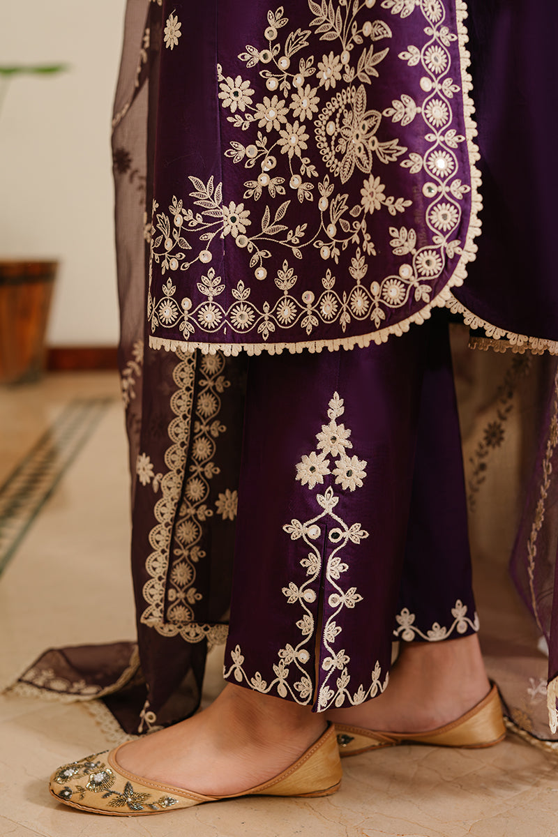 Cross Stitch | Eid Lawn 24 | PLUM GRAIN - Maria Faisal