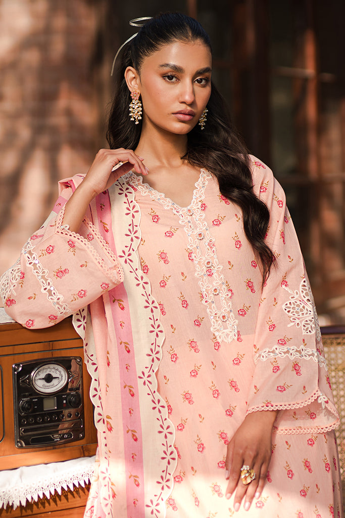 Cross Stitch | Eid Lawn 24 | PEACH GLAM - Maria Faisal