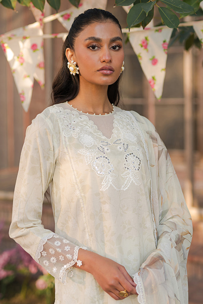 Cross Stitch | Eid Lawn 24 | WHISPERING WHITE - Maria Faisal