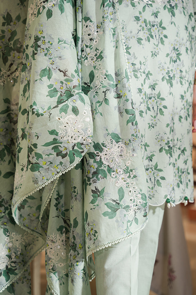 Cross Stitch | Eid Lawn 24 | SAGE SILT - Maria Faisal