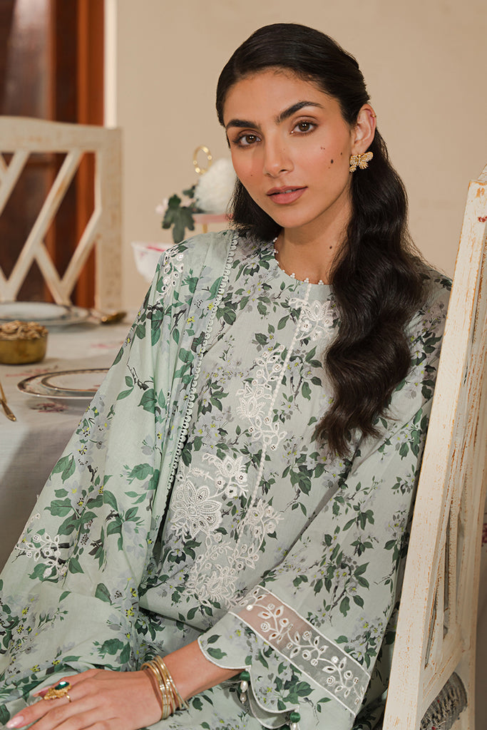 Cross Stitch | Eid Lawn 24 | SAGE SILT - Maria Faisal