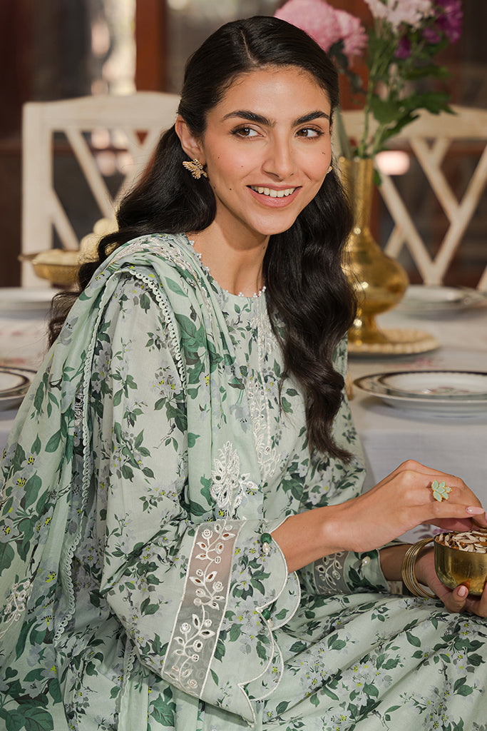 Cross Stitch | Eid Lawn 24 | SAGE SILT - Maria Faisal