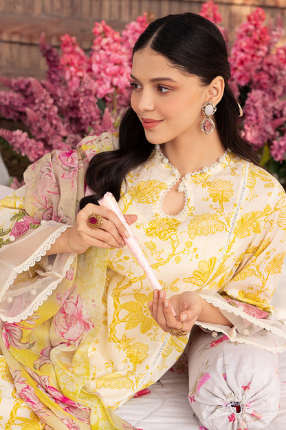 Cross Stitch | Eid Lawn 24 | IVORY GARLAND - Maria Faisal