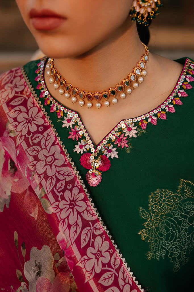 Cross Stitch | Eid Lawn 24 | OPULENT GREEN - Maria Faisal