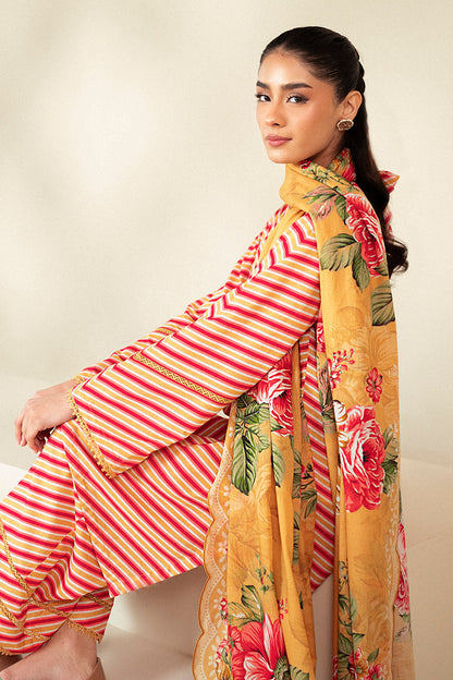 Cross Stitch | Daily Lawn 24 | GOLDEN ROSADO-3 PIECE LAWN SUIT - Ladies Clothes - Maria Faisal