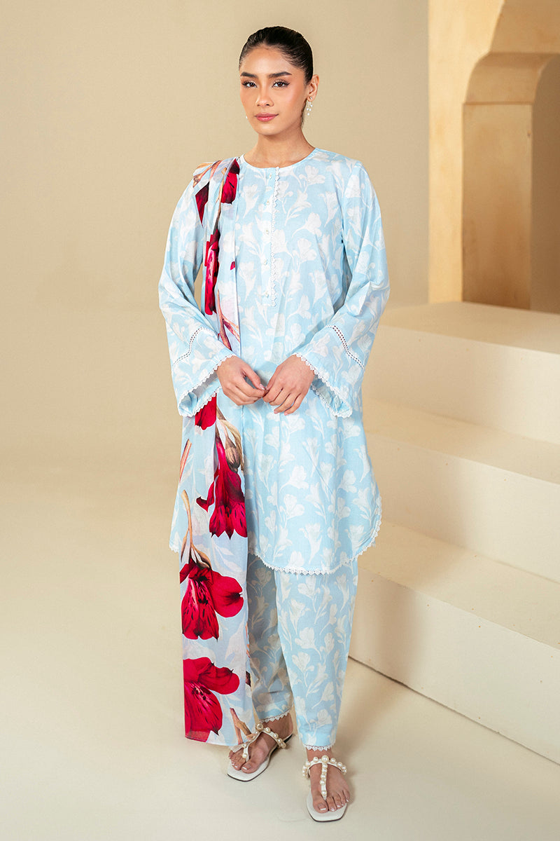 Cross Stitch | Daily Lawn 24 | TULIP GLAM-3 PIECE LAWN SUIT - Ladies Clothes - Maria Faisal