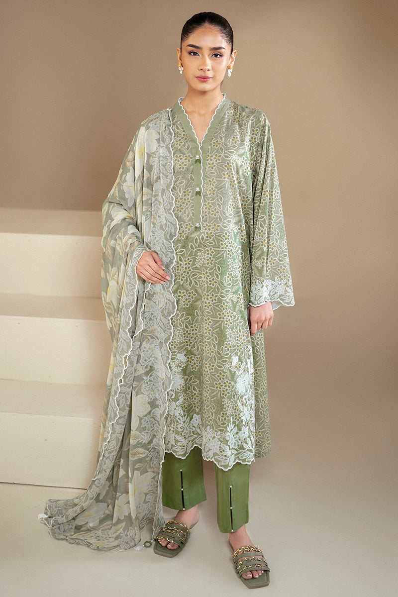 Cross Stitch | Daily Lawn 24 | SAGE BREEZE-3 PIECE LAWN SUIT