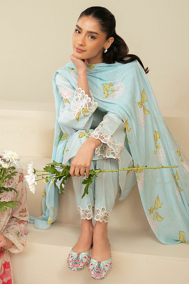 Cross Stitch | Daily Lawn 24 | DIM GRAY-3 PIECE LAWN SUIT - Ladies Clothes - Maria Faisal