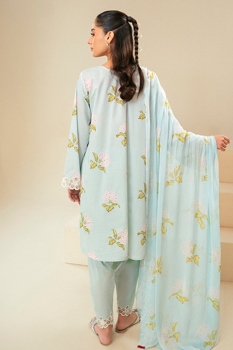 Cross Stitch | Daily Lawn 24 | DIM GRAY-3 PIECE LAWN SUIT - Ladies Clothes - Maria Faisal