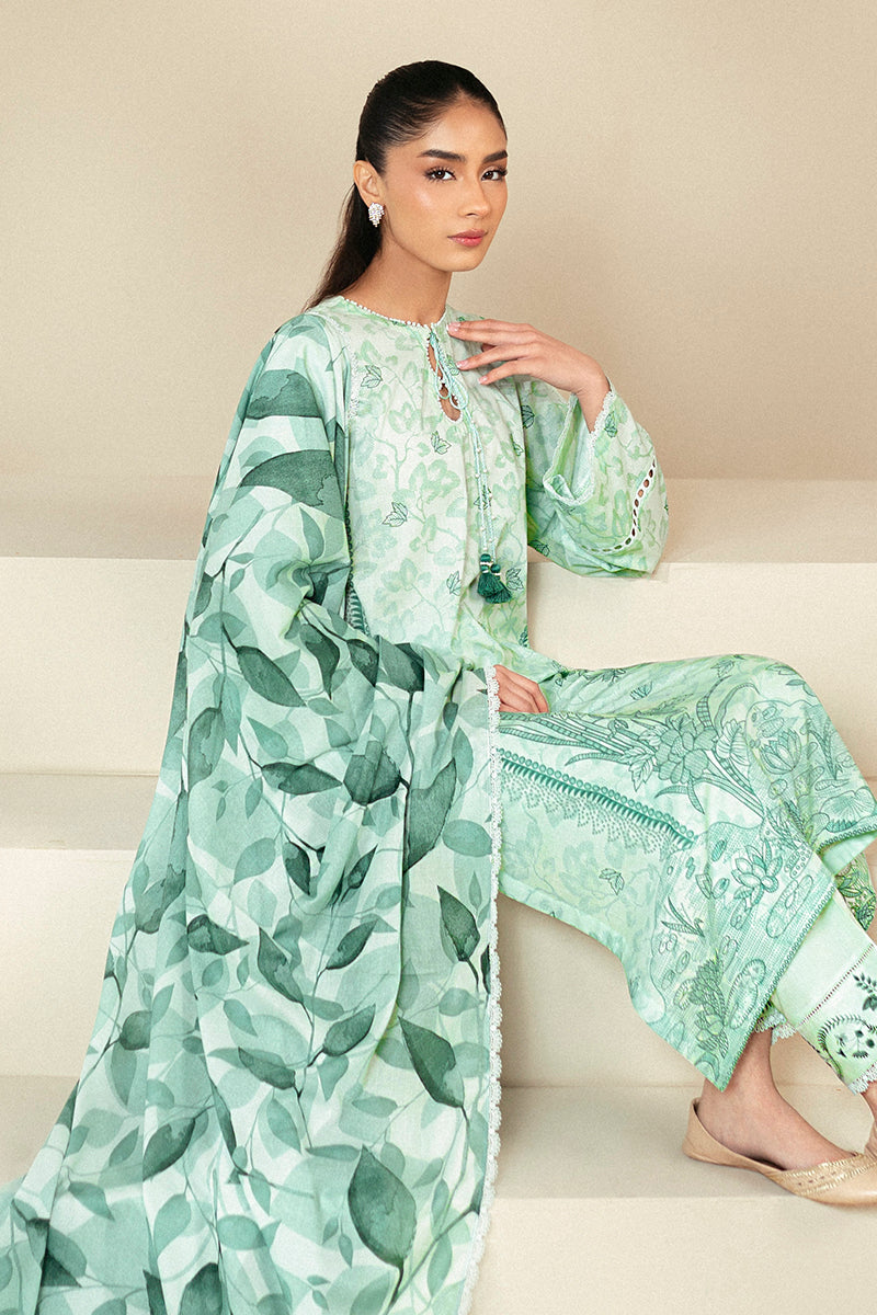 Cross Stitch | Daily Lawn 24 | MINTY MEADOW-3 PIECE LAWN SUIT - Ladies Clothes - Maria Faisal
