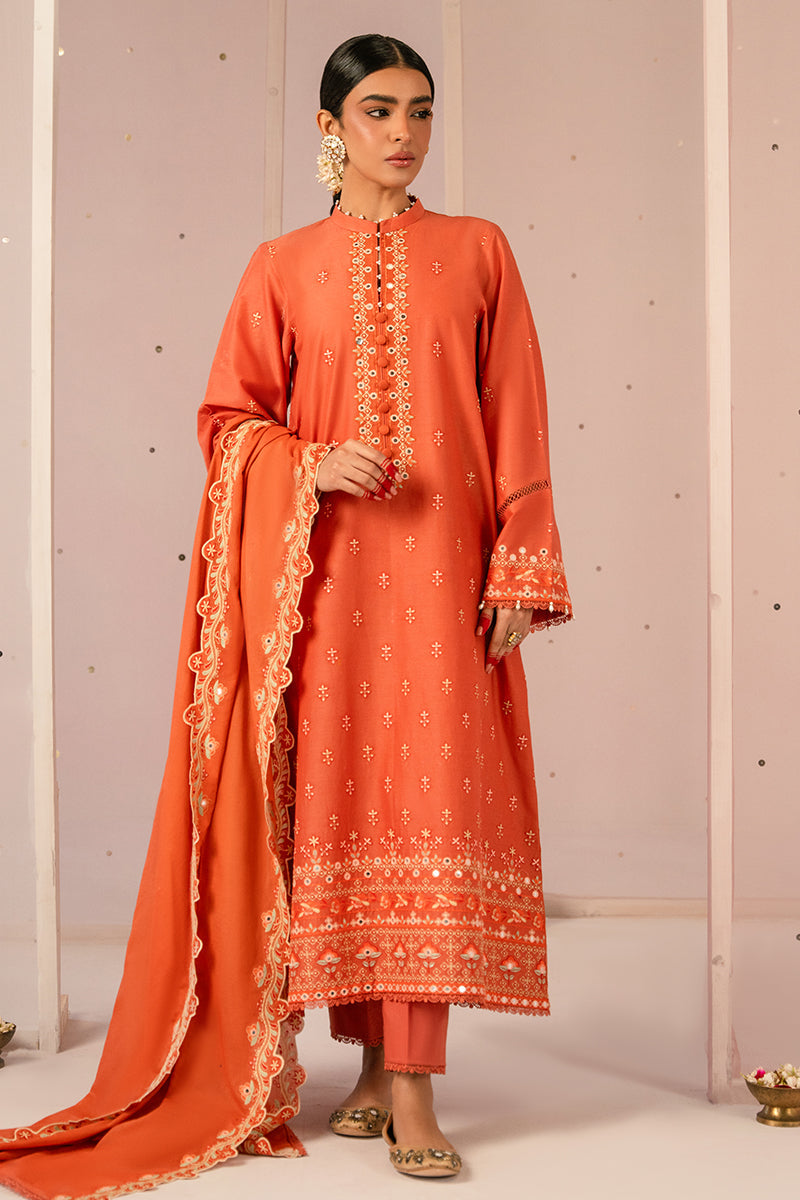 Cross Stitch | Mahiri Embroidered Collection 24 | RUSTIC NOIR - Ladies Clothes - Maria Faisal