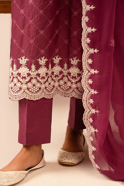 Cross Stitch | Mahiri Embroidered Collection 24 | VIOLET QUARTZ - Ladies Clothes - Maria Faisal
