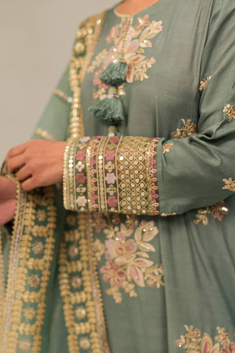 Cross Stitch | Luxe Atelier 24 | Garland Sage - Ladies Clothes - Maria Faisal