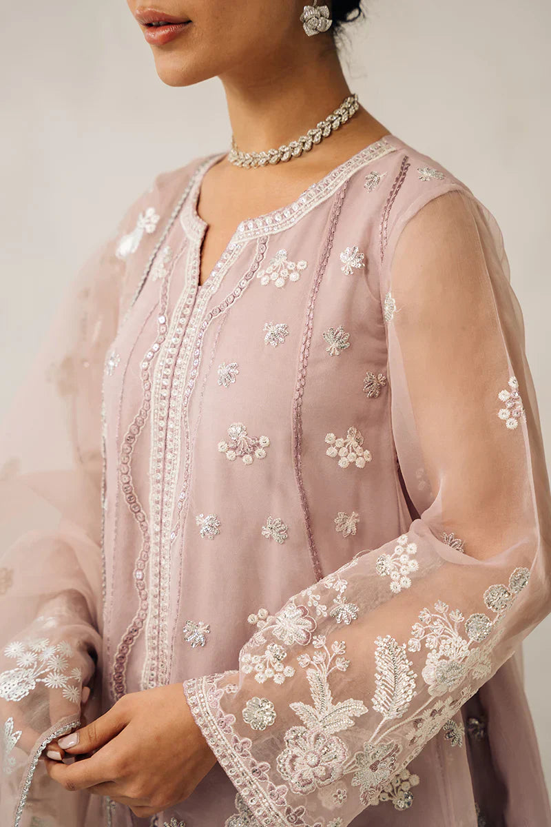 Cross Stitch | Luxe Atelier 24 | Mauve Somber - Ladies Clothes - Maria Faisal