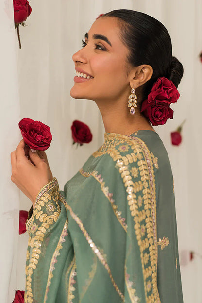 Cross Stitch | Luxe Atelier 24 | Garland Sage - Ladies Clothes - Maria Faisal