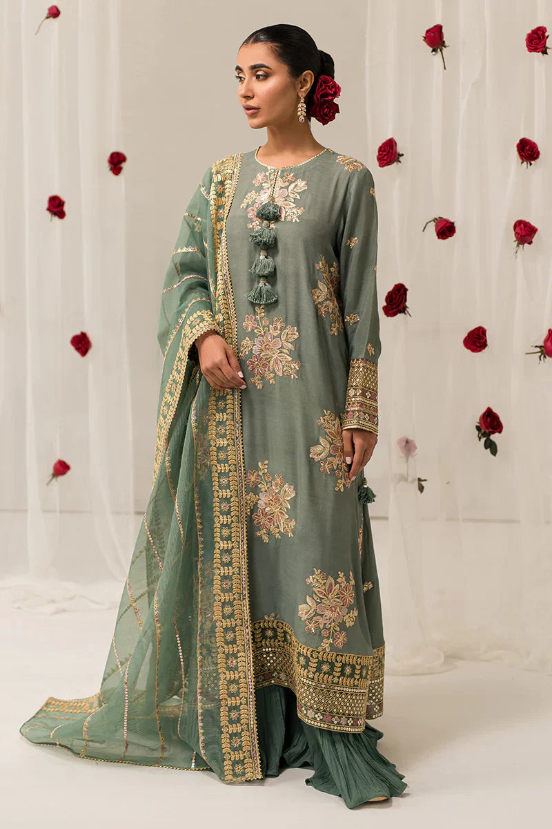 Cross Stitch | Luxe Atelier 24 | Garland Sage - Ladies Clothes - Maria Faisal