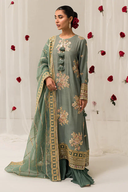 Cross Stitch | Luxe Atelier 24 | Garland Sage - Ladies Clothes - Maria Faisal