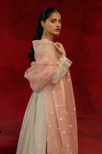 Cross Stitch | Luxe Atelier 24 | Pistachio Dawn - Ladies Clothes - Maria Faisal