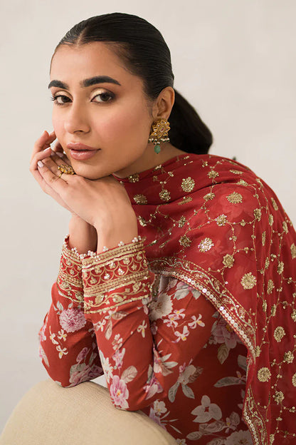 Cross Stitch | Luxe Atelier 24 | Crimson Glow - Ladies Clothes - Maria Faisal