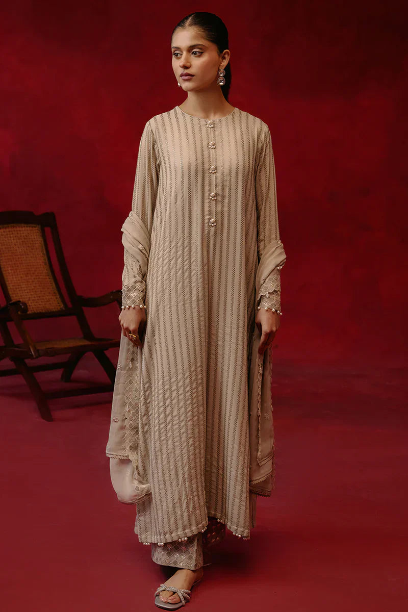 Cross Stitch | Luxe Atelier 24 | Primrose Ash - Ladies Clothes - Maria Faisal