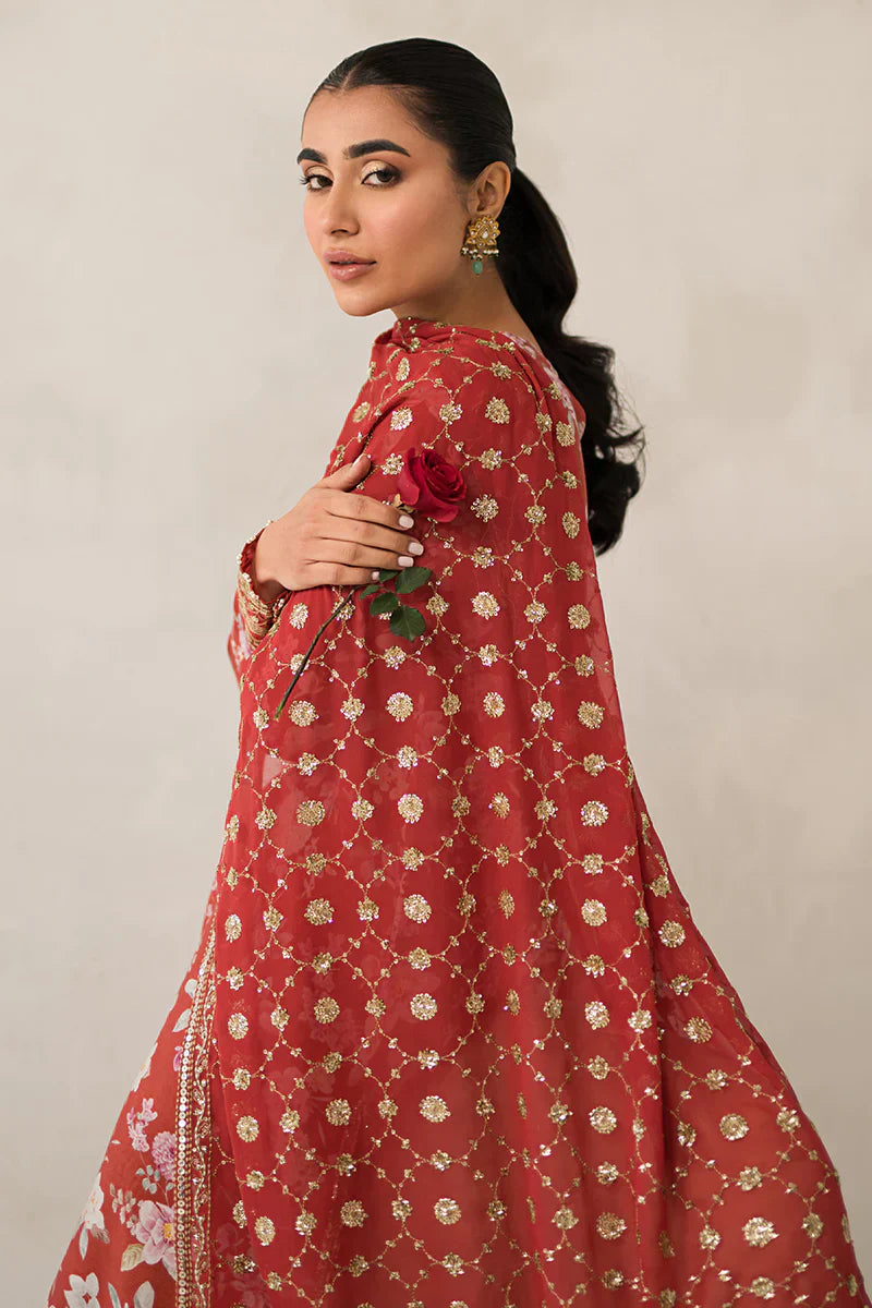 Cross Stitch | Luxe Atelier 24 | Crimson Glow - Ladies Clothes - Maria Faisal