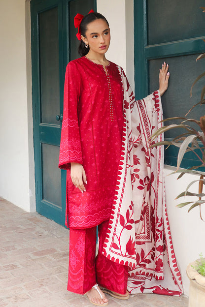 Cross Stitch | Printed Lawn | SCARLET SAGE - Ladies Clothes - Maria Faisal
