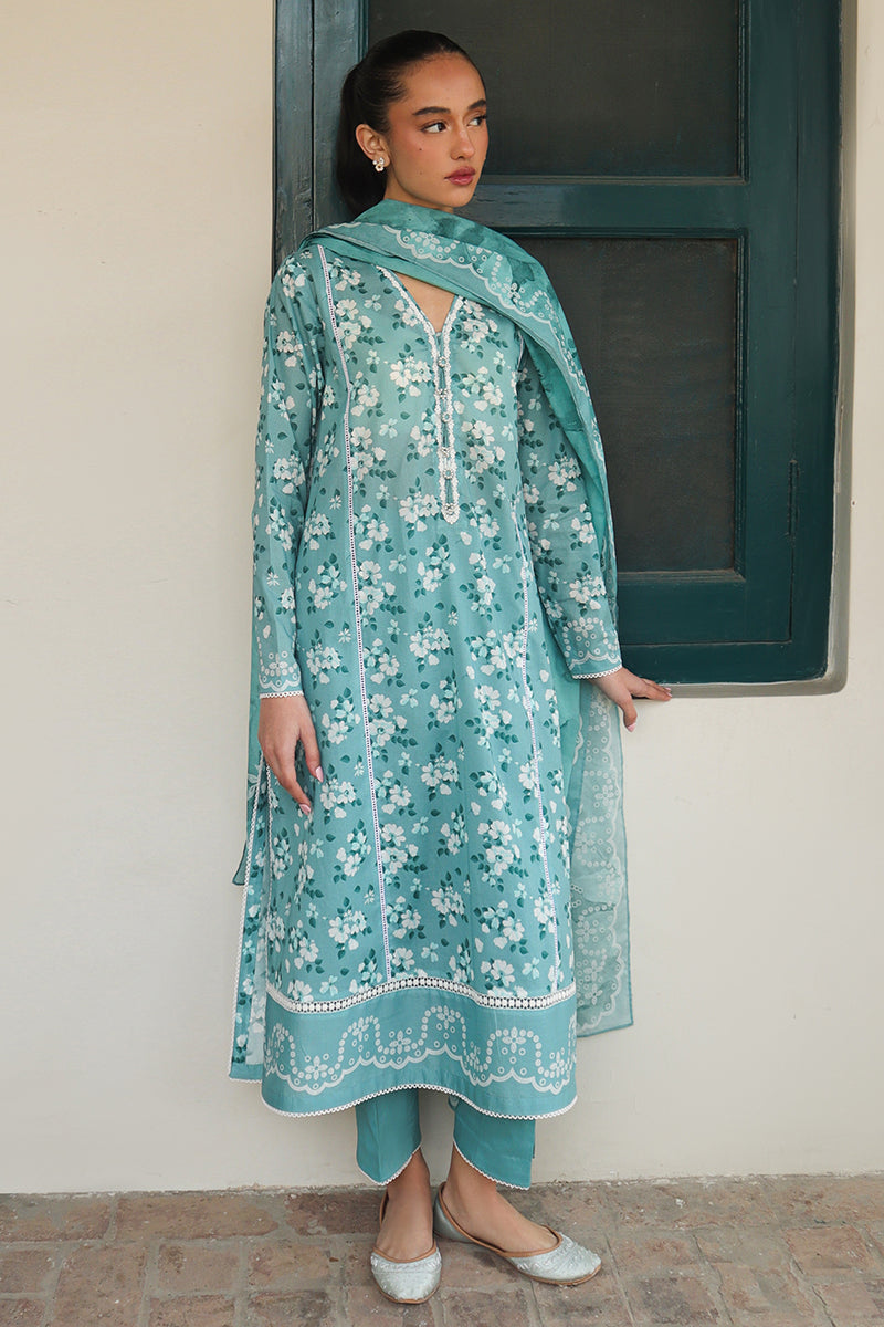 Cross Stitch | Printed Lawn | BLUE CHARM - Ladies Clothes - Maria Faisal