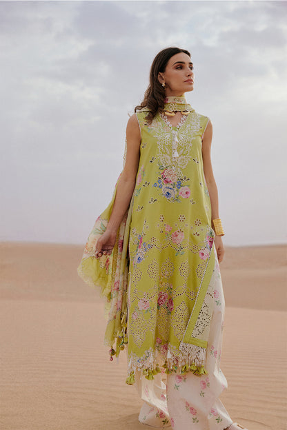 Saira Rizwan | Luxury Lawn 26 | NAVA-SRL26-08 - Dress - available at Maria Faisal in UK and USA.