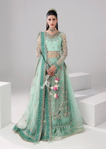 Sardinia | Lamore Luxury Handwork Edit 25 | Crystal Bloom - Wedding Dress - available at Maria Faisal in UK and USA.