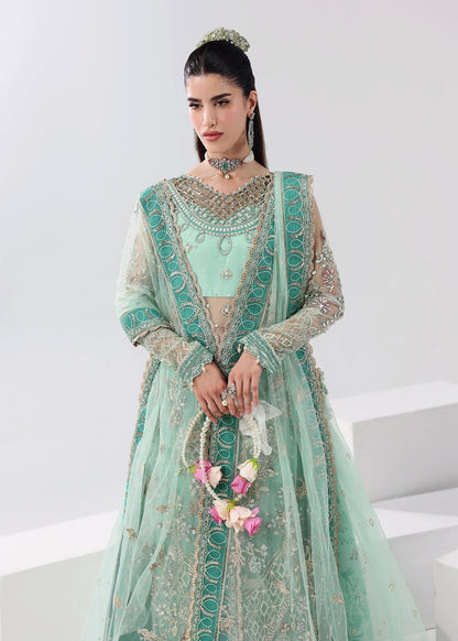Sardinia | Lamore Luxury Handwork Edit 25 | Crystal Bloom - Wedding Dress - available at Maria Faisal in UK and USA.