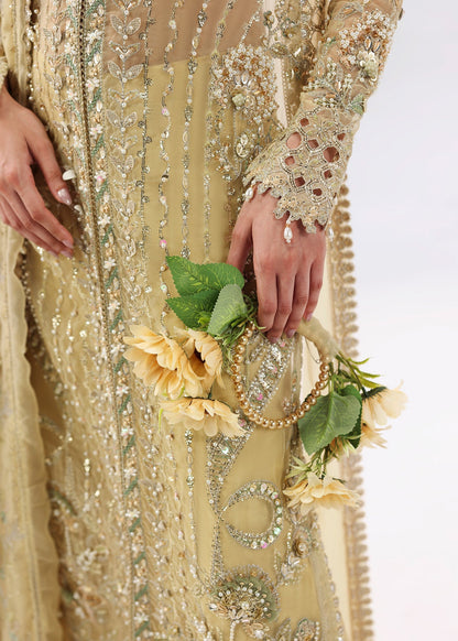 Sardinia | Lamore Luxury Handwork Edit 25 | Amber haze - Wedding Dress - available at Maria Faisal in UK and USA.