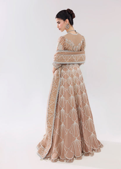 Sardinia | Lamore Luxury Handwork Edit 25 | Silk Whisper - Wedding Dress - available at Maria Faisal in UK and USA.