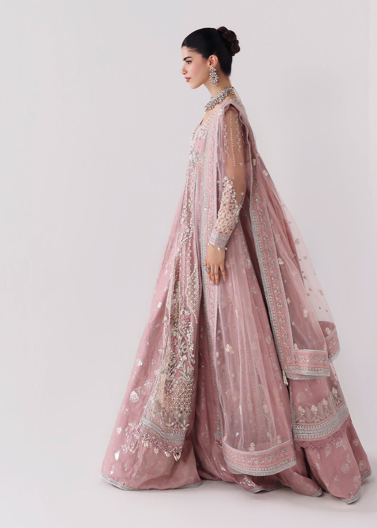 Sardinia | Lamore Luxury Handwork Edit 25 | Lilac luxe - Wedding Dress - available at Maria Faisal in UK and USA.