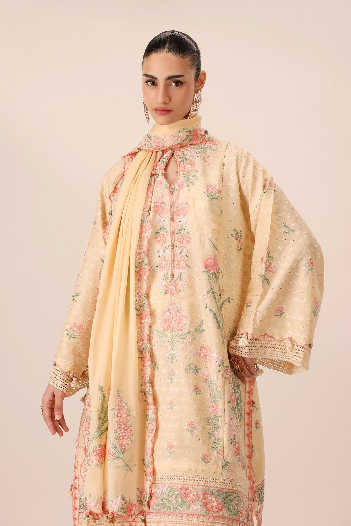Elan | Stitched Pret 26 | MEHRVAAN (EL26-10 A ST) - Luxury Dress - available at Maria Faisal in UK and USA.