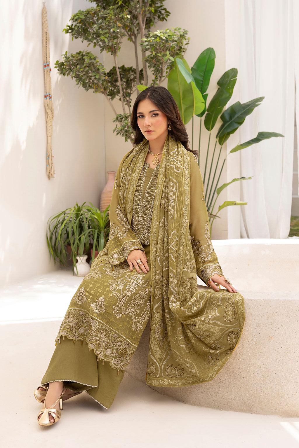 Ramsha | Dastaan Formals | T-508 - Formal Dress - available at Maria Faisal in UK and USA.