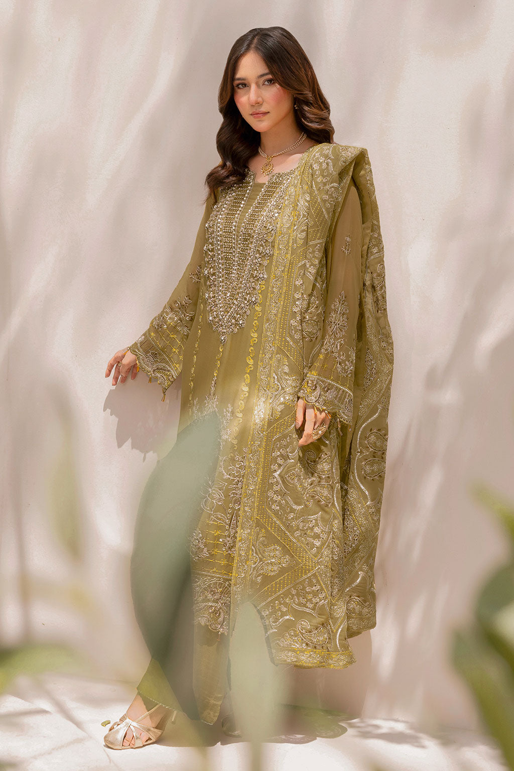 Ramsha | Dastaan Formals | T-508 - Formal Dress - available at Maria Faisal in UK and USA.